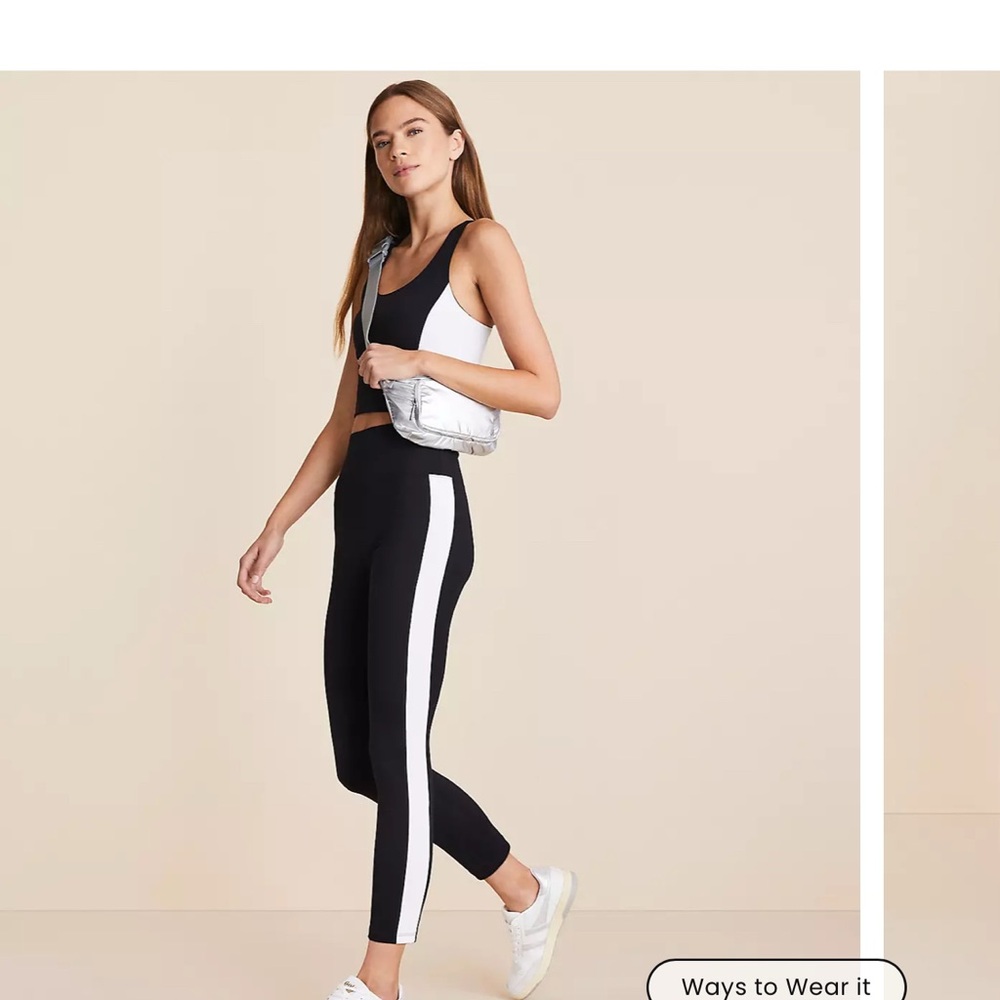 Lou & Grey Colorblock Softsculpt Pocket 7/8 Leggings and Tank